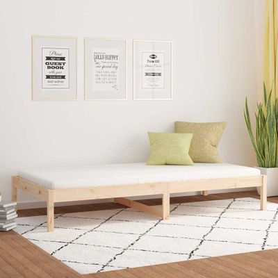 vidaXL Denná posteľ bez matracom 80x200 cm masívna borovica