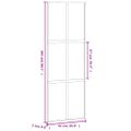 vidaXL Posuvné dvere biele 76x205 cm tvrdené sklo a hliník