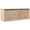 vidaXL Nástenné skrinky 2 ks 45x30x35 cm masívne borovicové drevo