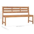 vidaXL Záhradná lavička 150 cm tíkový masív
