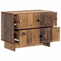 vidaXL Nočný stolík Staré drevo 62 x 34,5 x 47,5 cm Kompozitné drevo