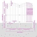 vidaXL Záhradný plot WOERDEN 240 x 215 cm Povrchovo upravená oceľ