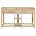 vidaXL Poschodová posteľ pre deti Sonoma dub 75 x 190 cm