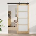 vidaXL Posuvné dvere Prírodná 86 x 211 cm