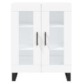 vidaXL Vysoká skrinka biela 69,5x34x180 cm spracované drevo