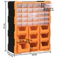 vidaXL Organizér s 39 zásuvkami 38x16x47 cm