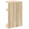 vidaXL Koncový stôl Sonoma dub 39,7 x 39,7 x 60 cm Kompozitné drevo