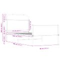 vidaXL Posteľný rám bez matraca 75x190 cm dub sonoma kompozitné drevo