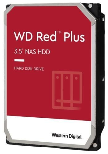 WD Red Plus/6TB/HDD/3,5"/SATA/5400 RPM/Červená/3R Pevný disk, interný, 6TB, SATA III, 3,5", 7200rpm, 256MB