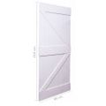 vidaXL Dvere 90x210 cm, borovicový masív, biele