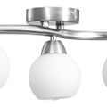 vidaXL Stropná lampa s keramickými tienidlami na 5 žiaroviek E14 biela guľa