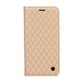 Puzdro Smart Caro pre Honor 600 / Honor 600 Pro béžové