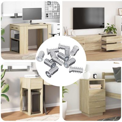 vidaXL Skrutka 10909 pcs Strieborná M6 x 12 mm Železo