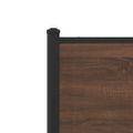 vidaXL Kovový posteľný rám bez matraca hnedý dub 200x200 cm