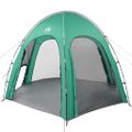 vidaXL Bazénový stan so strechou Morská zelená 366 x 305 x 231 cm