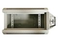 XtendLan Skříň 10", 4U, 280x350, šedý, prosklený Rozvadec, 10", na stenu, jednodílný, výška 4U, 350 x 280, sklenené dvere, plexisklo, nosnost 50kg, šedý