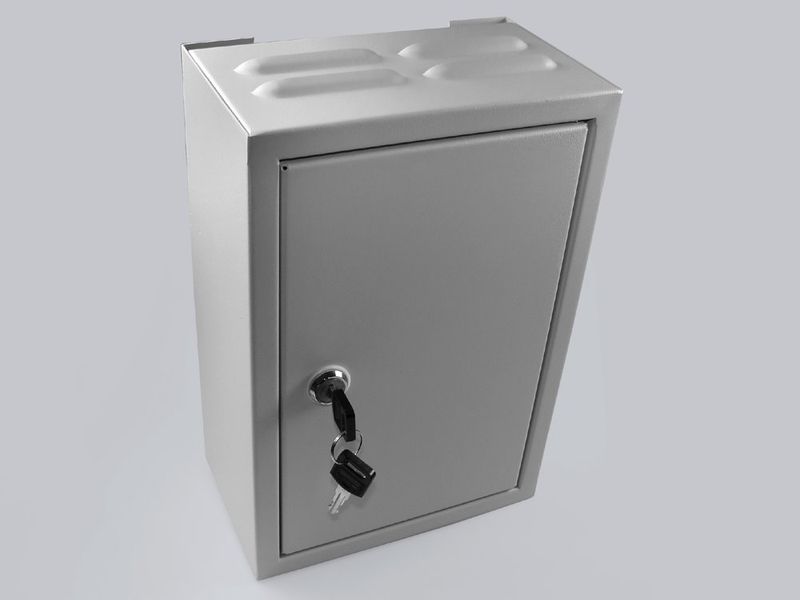 Kovový rozvádzač montážna skriňa TPR-2 200x300x120mm, RAL7035 sivá