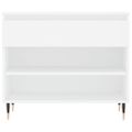 vidaXL Botník biely 70x36x60 cm spracované drevo