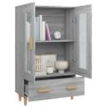 vidaXL Vysoká skrinka sivý dub sonoma 70x31x115 cm spracované drevo