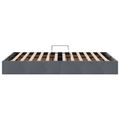vidaXL Otomanový posteľný rám s úložiskom Tmavosivá 120 x 200 cm Zamat