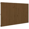 vidaXL Nástenné čelo postele medovohnedé 185x3x110 cm masívna borovica