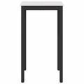 vidaXL Barový stôl Biela 60 x 60 x 105 cm Masívne borovicové drevo