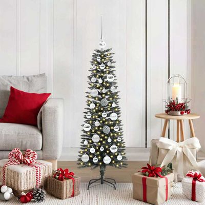 vidaXL Umelý vianočný stromček Zelená 120 cm PVC, plast a oceľ