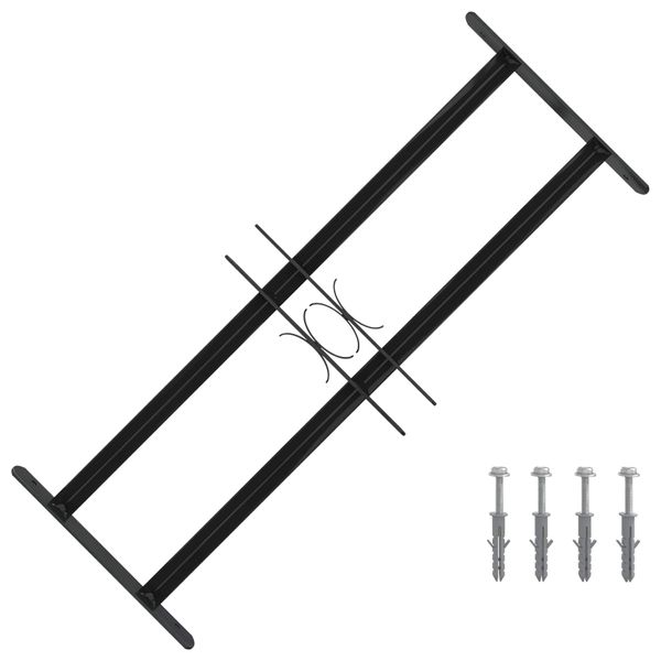vidaXL Mriežka okna 76 x 30 cm Oceľ s práškovou povrchovou úpravou