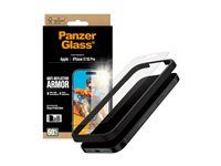 PanzerGlass Anti-Reflective ochranné sklo Apple iPhone 17 / iPhone 16 Pro s inštalačným rámčekom