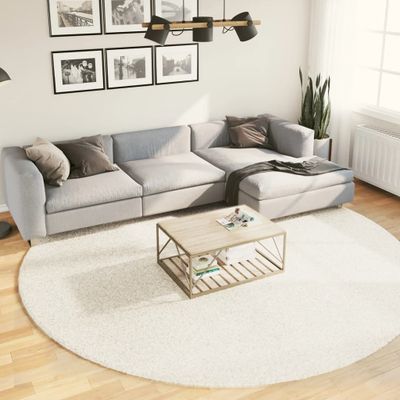 vidaXL Koberec OVIEDO krátky vlas béžový Ø 280 cm