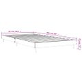 vidaXL Posteľný rám lesklý biely 90x200 cm kompozitné masív