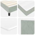 vidaXL Posteľ s pružinovým rámom Svetlosivá 140 x 200 cm Zamat