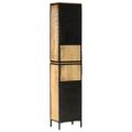 vidaXL Kúpeľňová skrinka 40x27x180cm železo masívne mangovníkové drevo