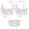 vidaXL Súprava záhradných pohoviek 12 ks Čierna polyratan