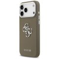 Púzdro Guess Grained Big 4G Classic Logo pre iPhone 17 Pro Max hnedá
