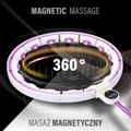 Súprava masážna hula hoop so závažím HHM17 a zoštíhľujúceho pásu BR163 biela/fialová