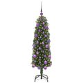 vidaXL Umelý vianočný stromček Zelená 120 cm PVC, oceľ a plast
