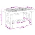 vidaXL Konferenčný stolík 70x45x36 cm bambus