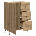 vidaXL Servírovacia skriňa Dub artisan 66 x 34,5 x 90 cm