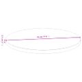 vidaXL Stolová doska Ø70x2,5 cm bambus