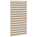 vidaXL Zebrová roleta pieskovo hnedá 125x230 cm šírka látky 120,9 cm polyester