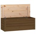 vidaXL Úložný box medovo-hnedý 89x36,5x33 cm masívna borovica