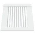 vidaXL Lamelové dvierka na skrinku, biele 39,5x39,4 cm, borovica