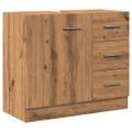 vidaXL Umývadlová skrinka dub artisan 63x30x54 cm kompozitné drevo