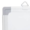 vidaXL Magnetická biela tabuľa skladacia 200x50x1,7 cm hliník