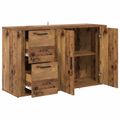 vidaXL Servírovacia skriňa Staré drevo 100 x 33 x 59,5 cm