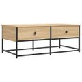 vidaXL Konferenčný stolík dub sonoma 100x51x40 cm kompozitné drevo
