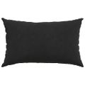vidaXL Vankúše na pohovku 2 pcs Čierna 50 x 30 cm Kordúrová tkanina