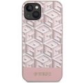 Guess puzdro pre iPhone 14 6,1" GUHMP14SHGCFSEP ružové pevné puzdro Magsafe Gcube PU Stripes