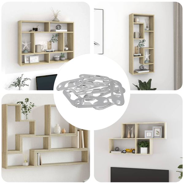 vidaXL Záves s Kľúčovou Otvorom 12 pcs Strieborná 45 x 16 x 3.5 mm